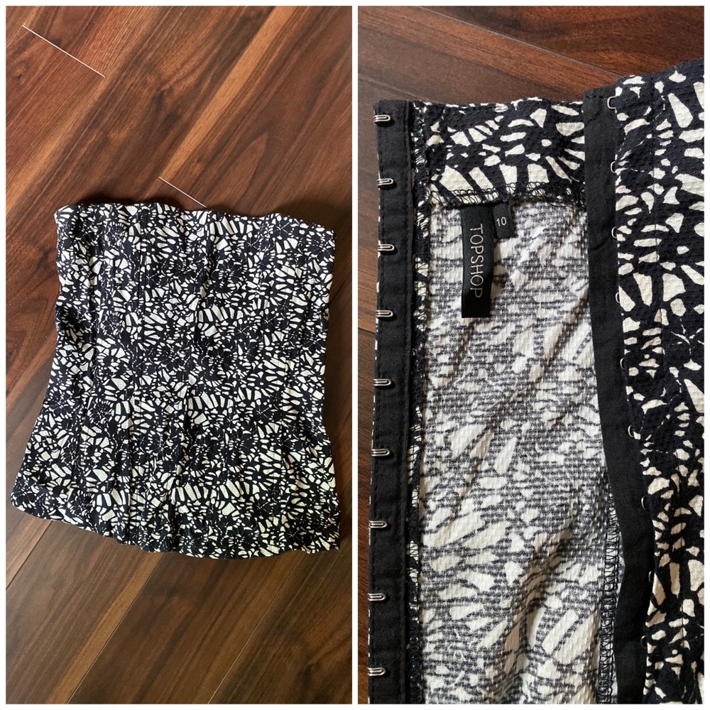 Strapless Topshop corset
